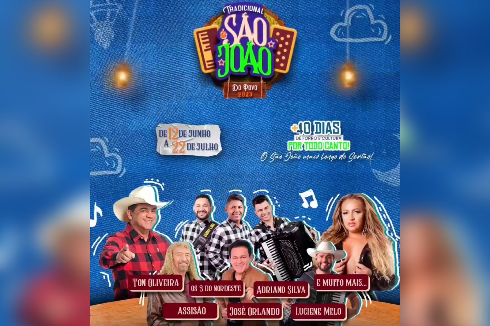 Casamento comunitário, Forró dos Primos, Edra Veras e os 3 do Nodeste marcam a abertura do São João de Santa Terezinha-PB nesta segunda (11)