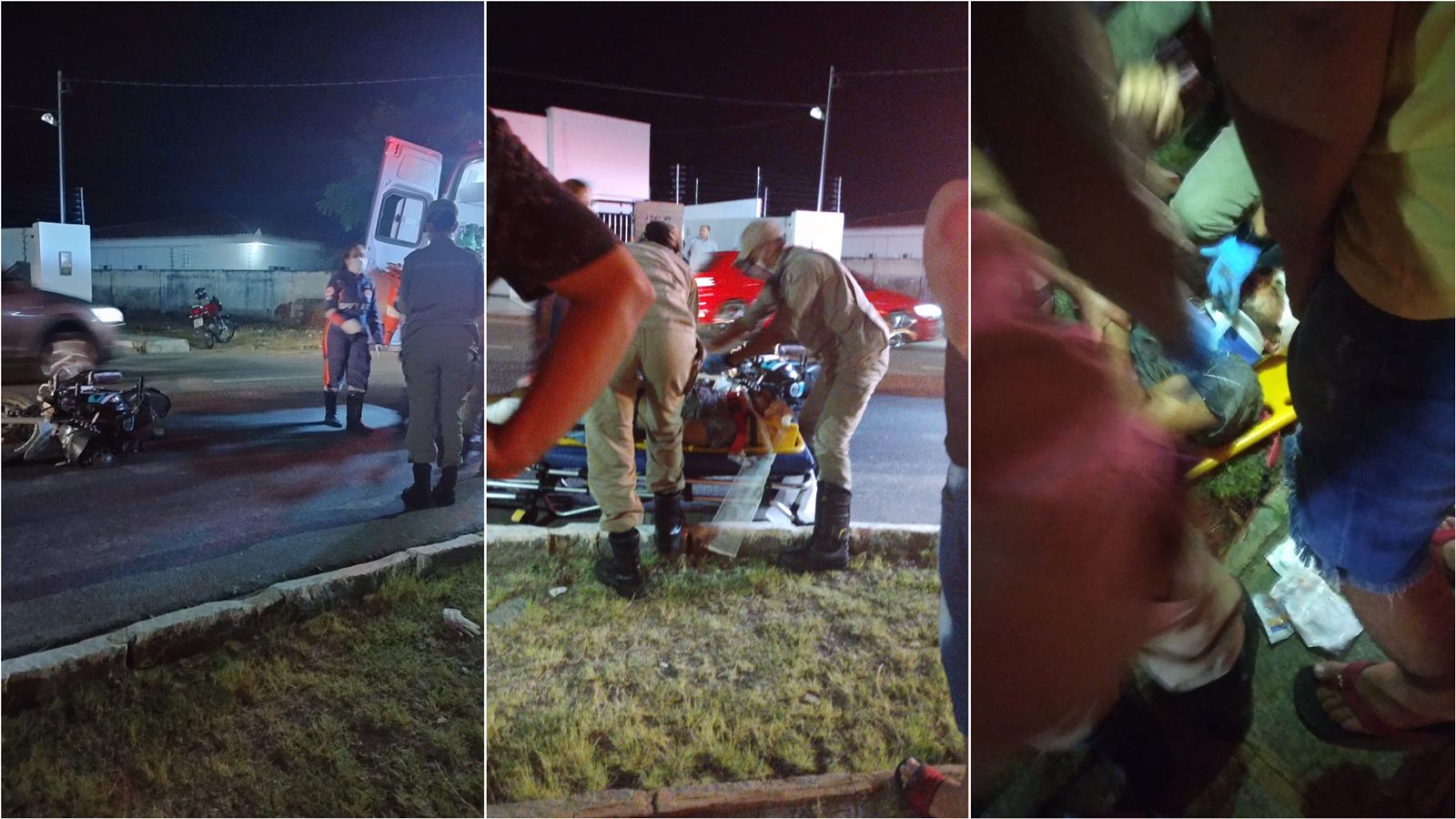 Colisão envolvendo duas motocicletas é registrada na noite deste domingo (11), no bairro da Maternidade, em Patos