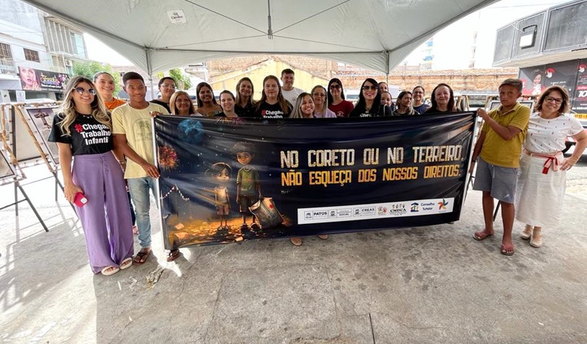 Prefeitura de Patos realiza ação alusiva ao Combate ao Trabalho Infantil e lança campanha educativa para o São João