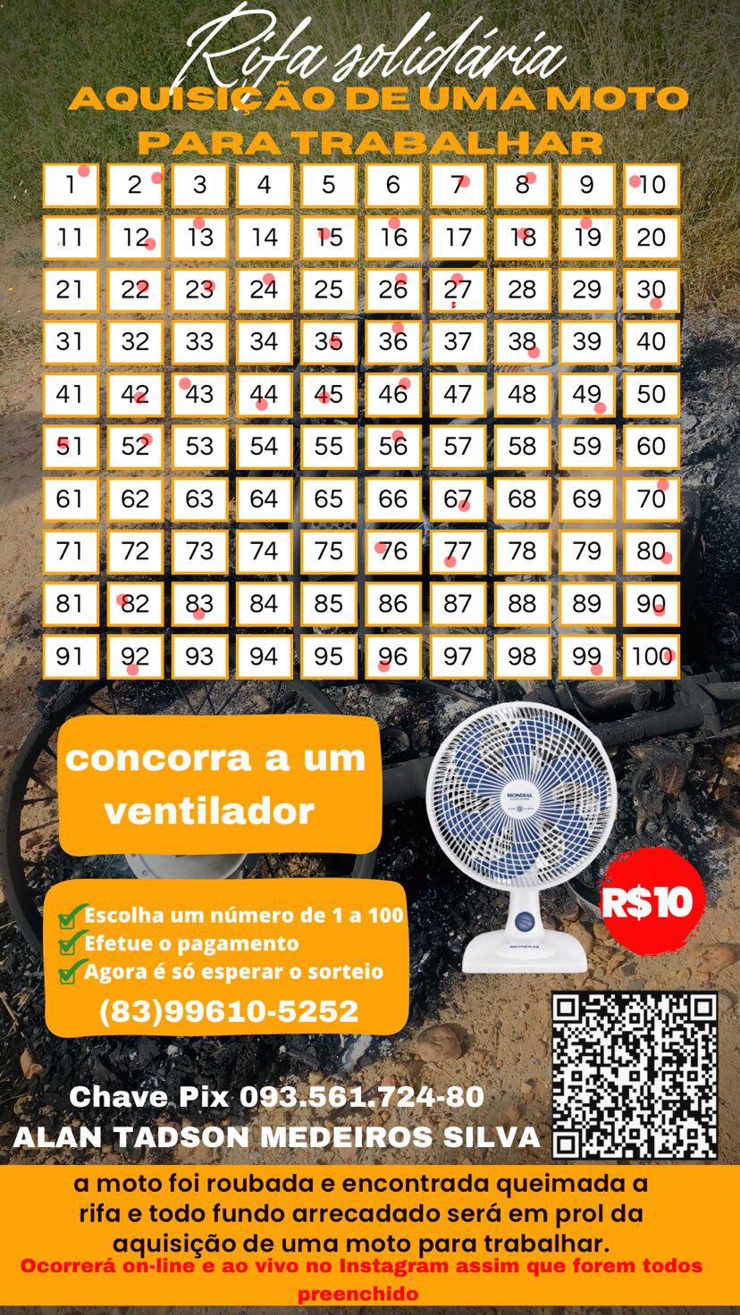 Cidadão realiza pix solidário para adquirir nova moto após ter veículo roubado e encontrado queimado, em Itaporanga