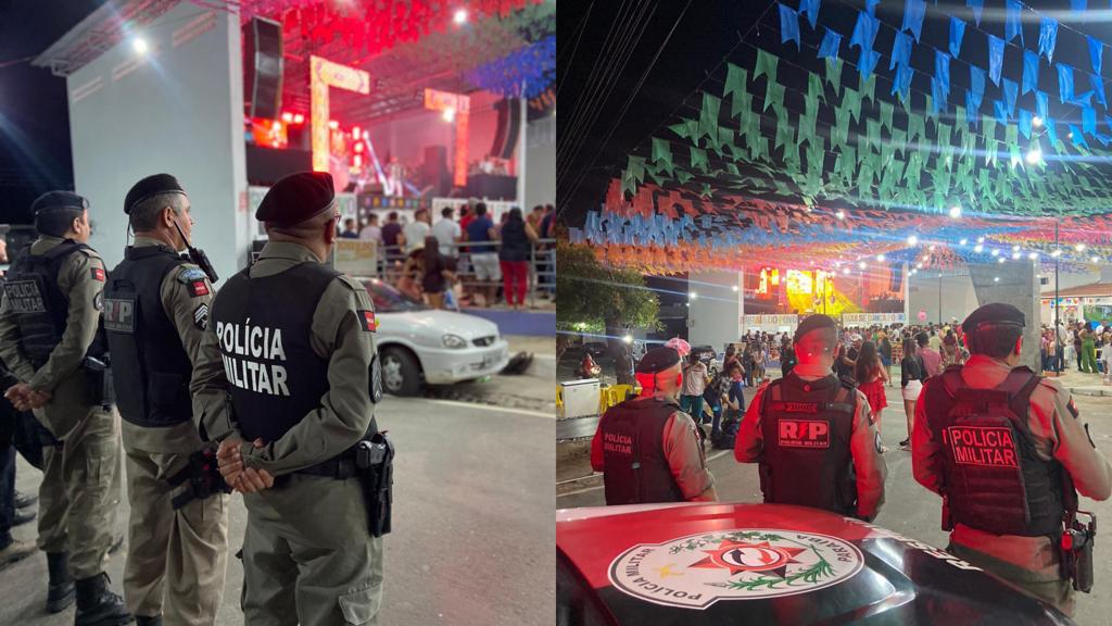 Polícia Militar garante segurança na primeira noite de abertura do São João na cidade de Santa Terezinha-PB