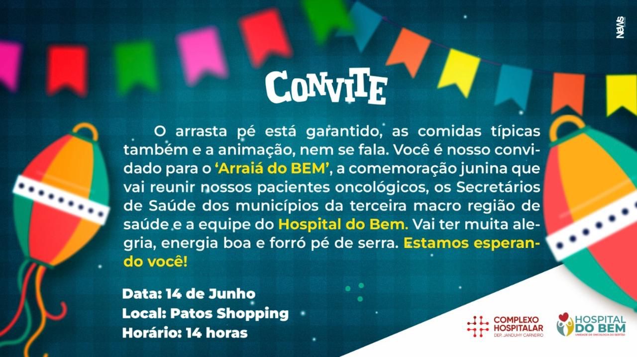 Complexo Hospitalar Regional de Patos e Hospital do Bem realizam o 