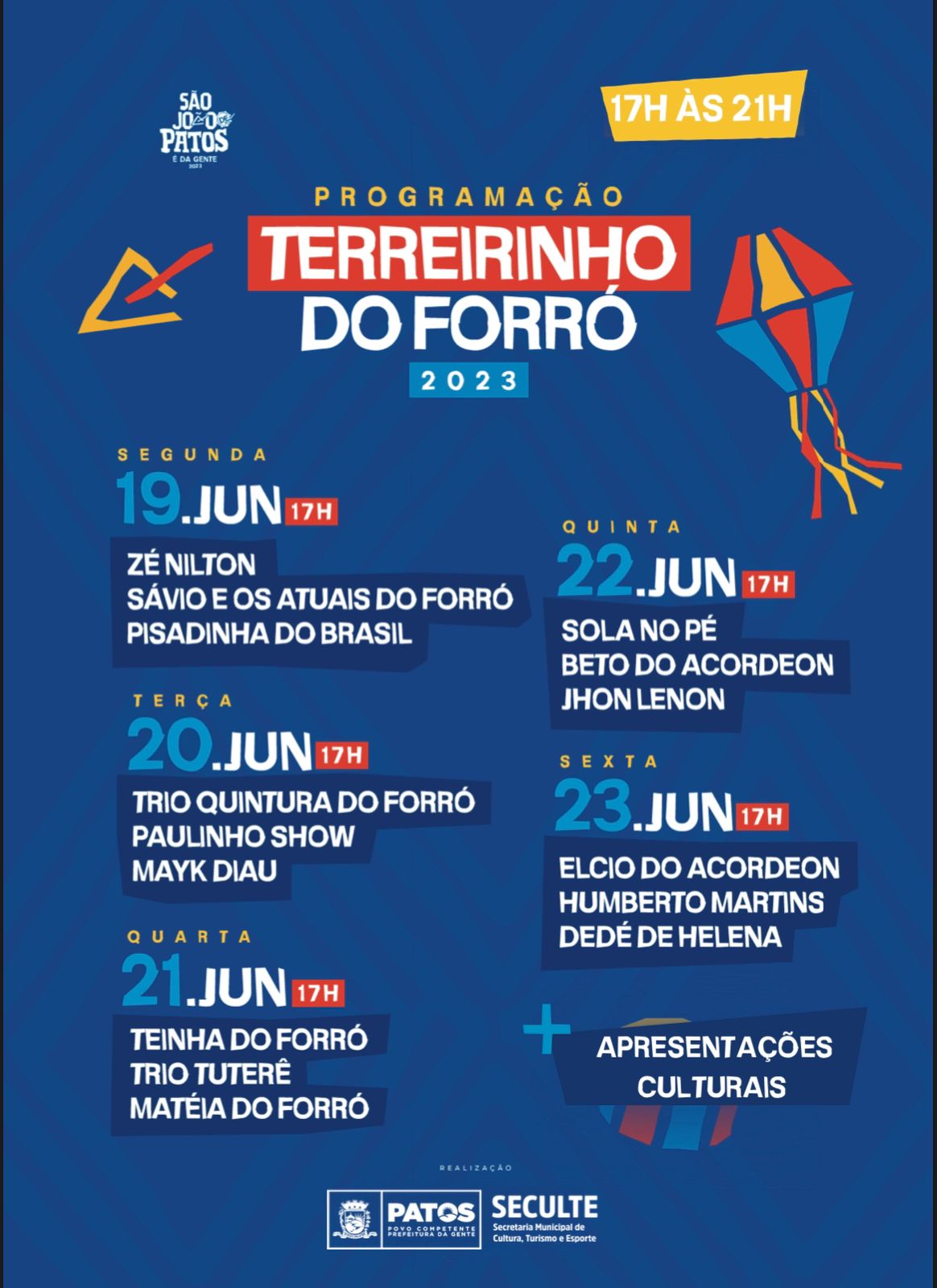 Cidade cenográfica toma forma e programação do Terreirinho do Forró 2023 é divulgada