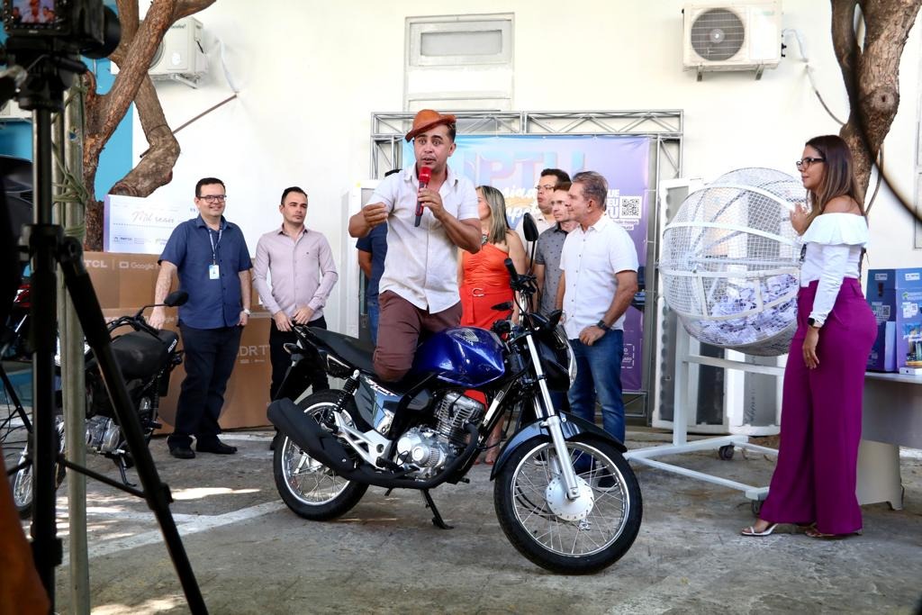 Prefeitura de Patos sorteia prêmios da 1ª etapa do IPTU premiado 2023 para contribuintes que pagaram com desconto