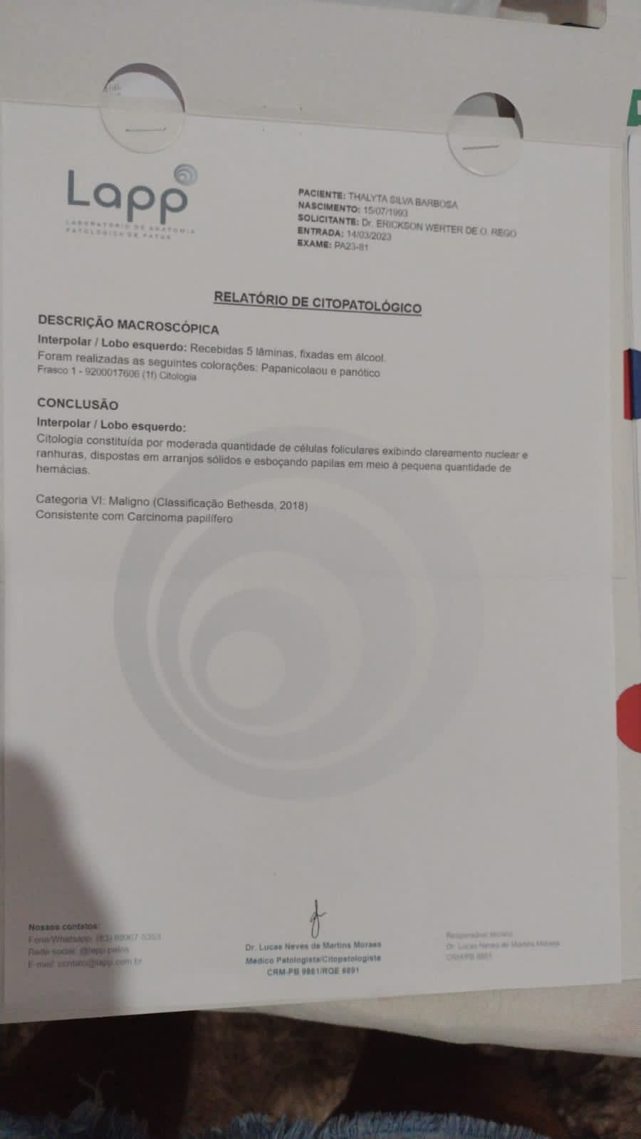 Jovem diagnosticada com câncer pede ajuda para superar dificuldades financeiras durante tratamento em Patos