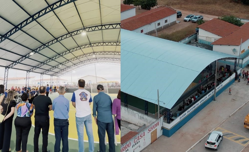 Prefeitura de São José do Sabuji entrega cobertura de quadra poliesportiva na Zona Rural