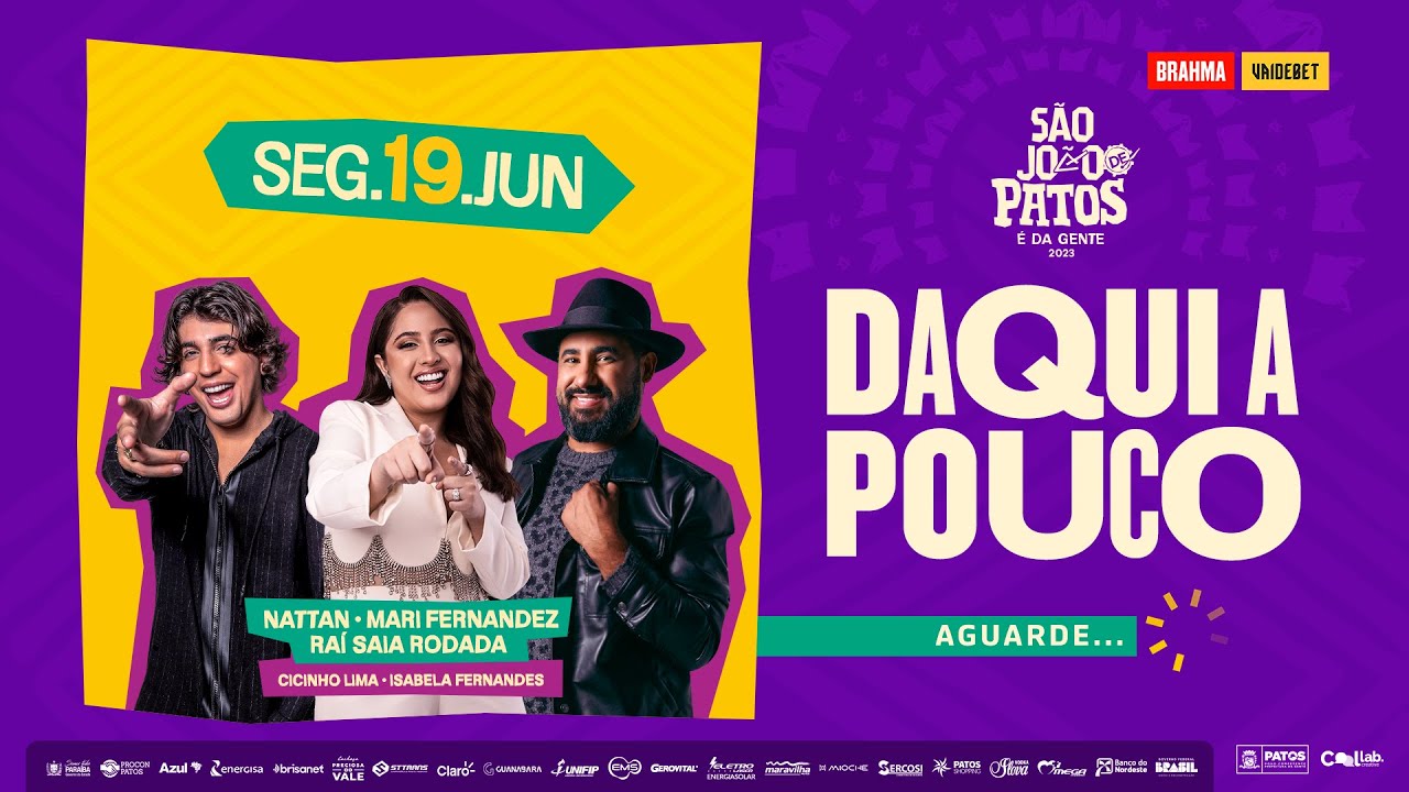 Assista ao vivo à noite de abertura do São João de Patos