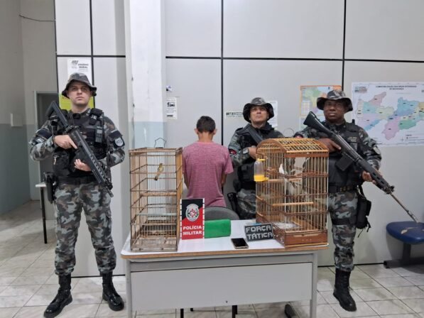 Polícia prende homem com drogas e aves silvestres em Coremas