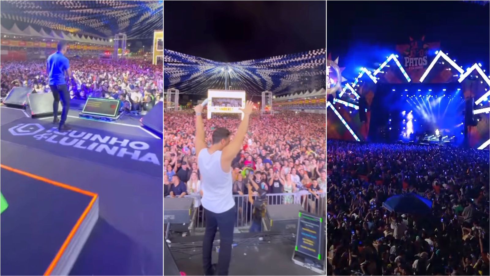 Com Terreiro do Forró lotado, Iguinho e Lulinha, Wesley Safadão e Eric Land embalam terceira noite do São João de Patos. VÍDEO