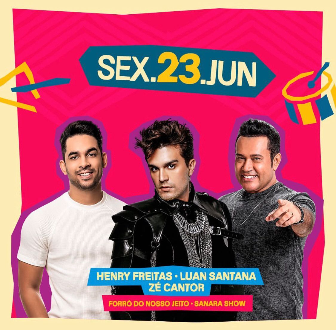 Última noite: encerramento do São João de Patos tem Luan Santana, Henry Freitas e Zé Cantor