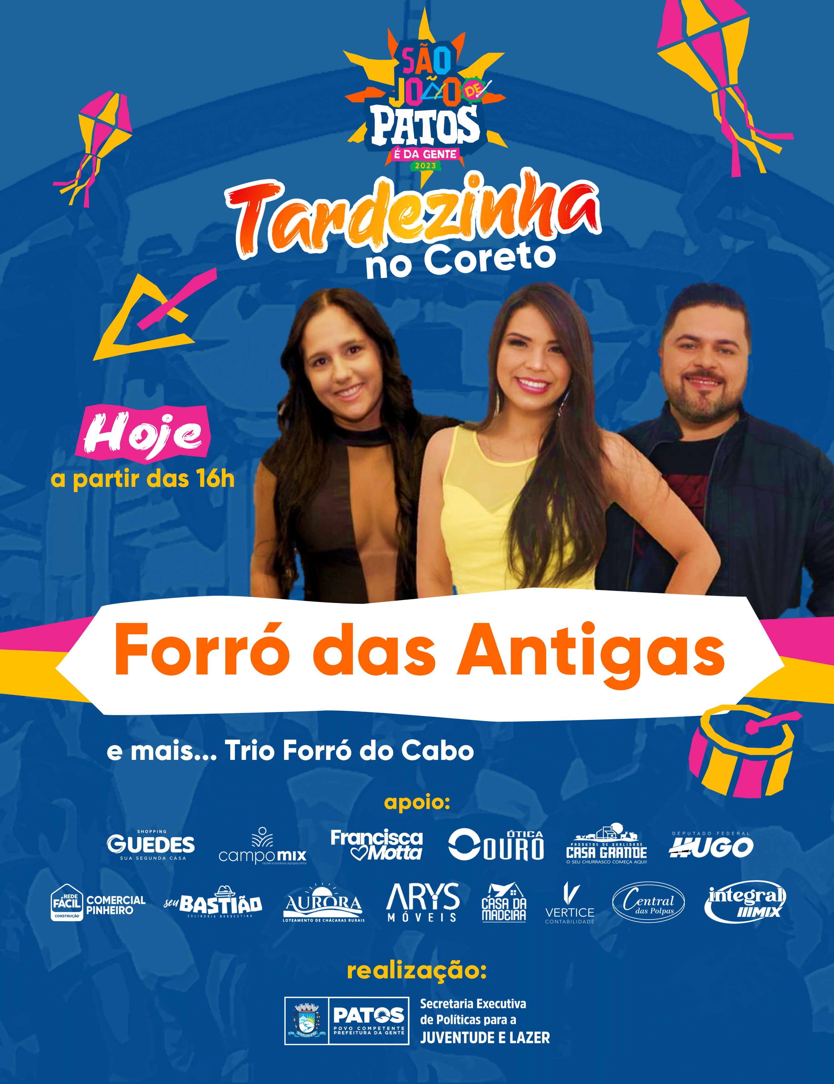 Forró das Antigas fecha com chave de ouro projeto Tardezinha no Coreto, na tarde desta sexta (23)