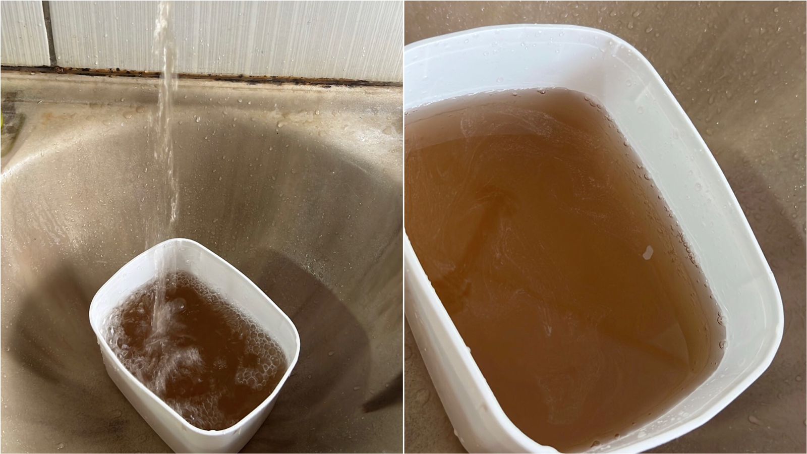 Moradora da Rua Antônio Martins Filho, no bairro Salgadinho, reclama de coloração da água; Cagepa se pronuncia