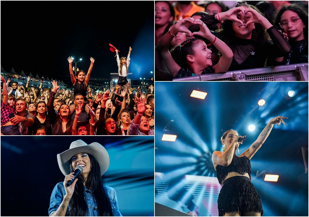 Shows de Ana Castela, Walkyria Santos e Rodolfo Lopes arrastam multidão na véspera de São João em Santa Luzia