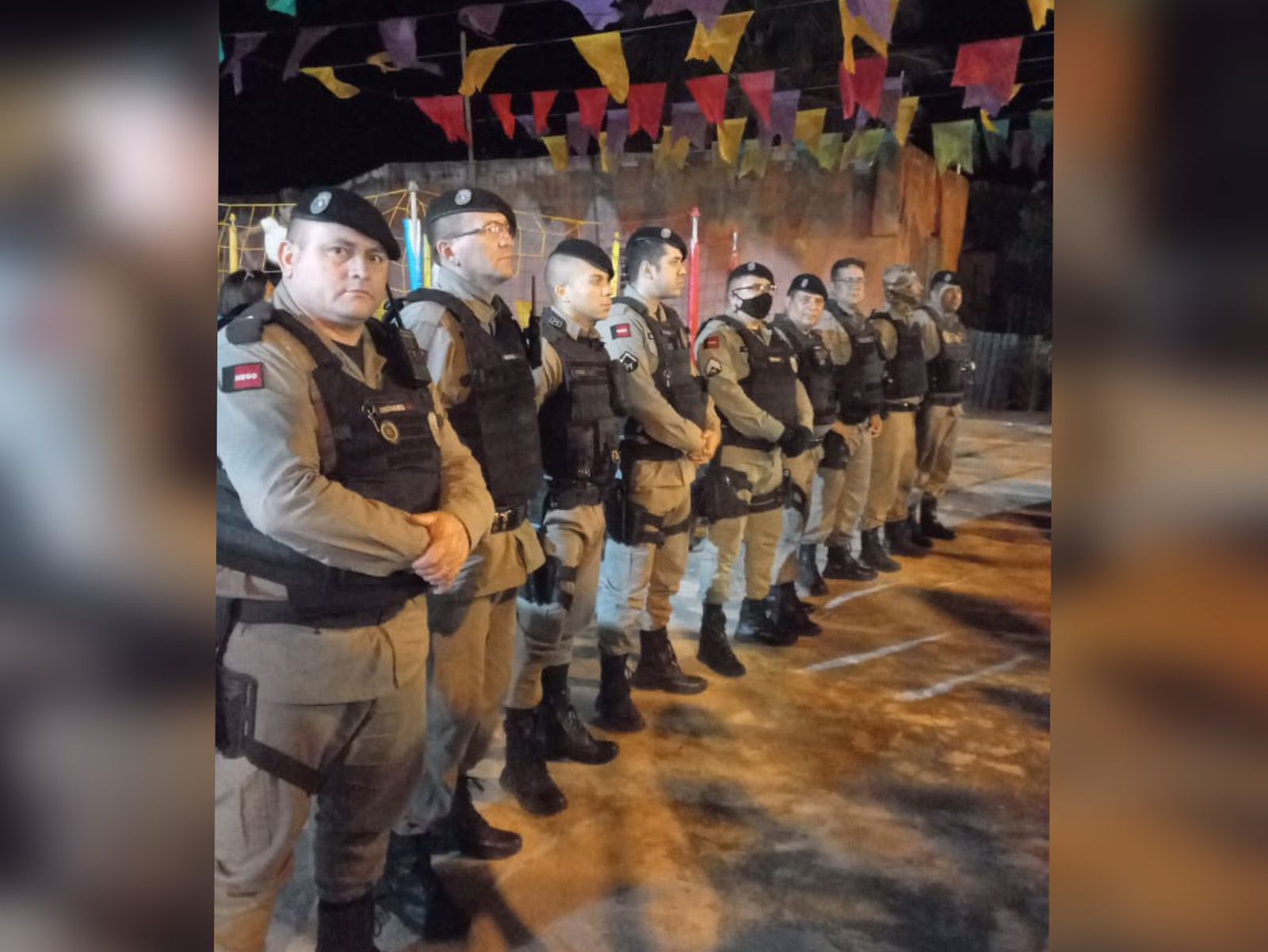 Polícia Militar garante segurança durante festejos juninos na comunidade Poço do João, em Desterro