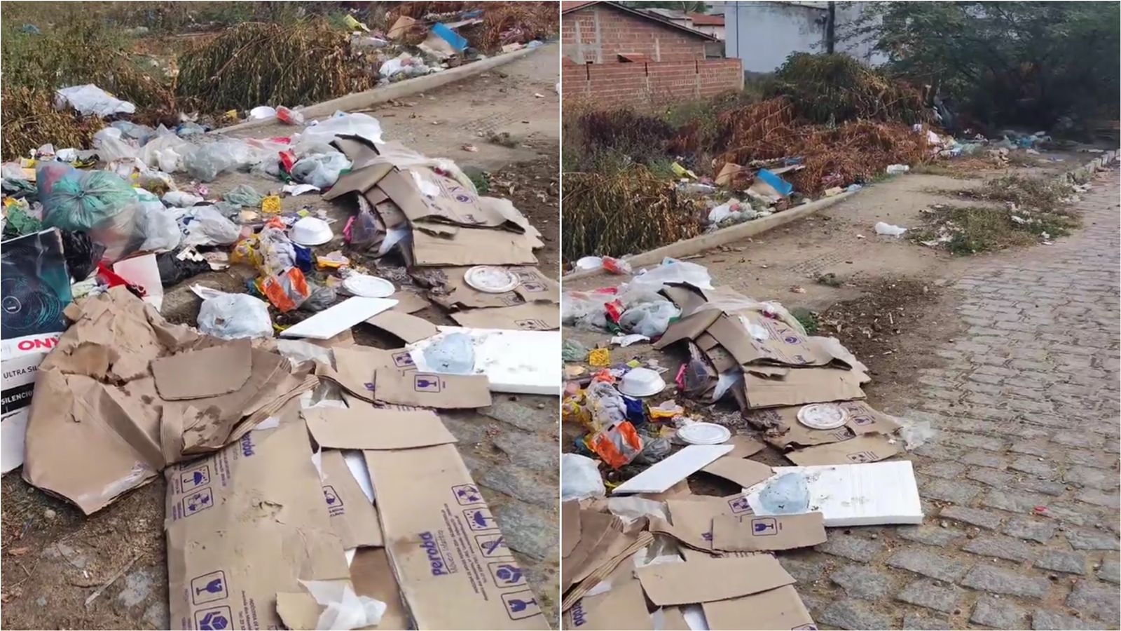 Morador do bairro Bivar Olinto cobra instalação de coletor de lixo na Rua Vereador Severino Rodrigues; Prefeitura diz que irá colocar