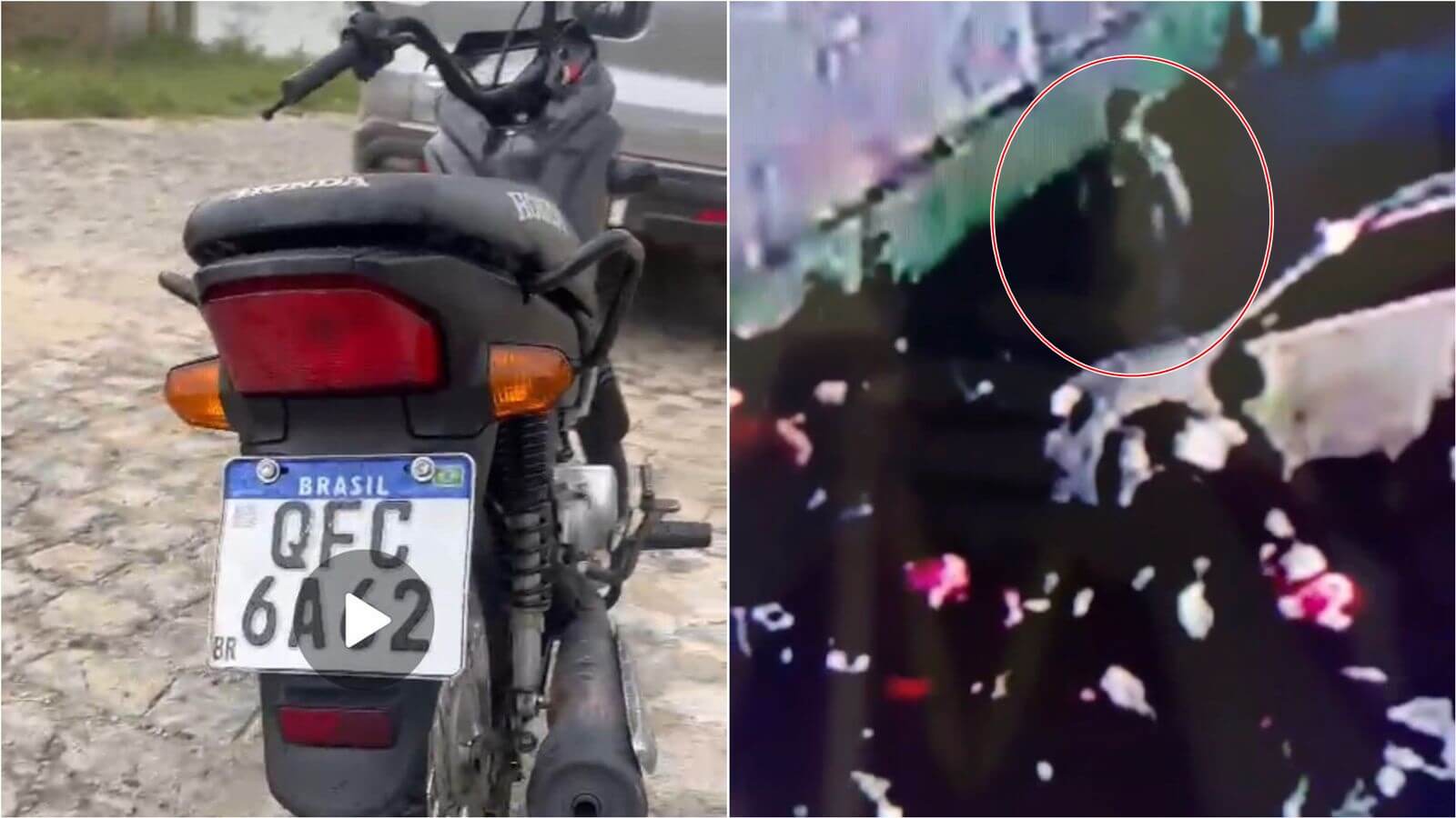 Moto é furtada de dentro de estacionamento de supermercado na noite desta sexta-feira (30), em Patos