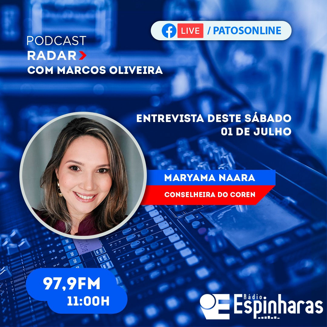 Enfermeira Maryama Naara discute a suspensão do piso salarial da enfermagem em entrevista ao programa Radar Podcast, neste sábado (01)