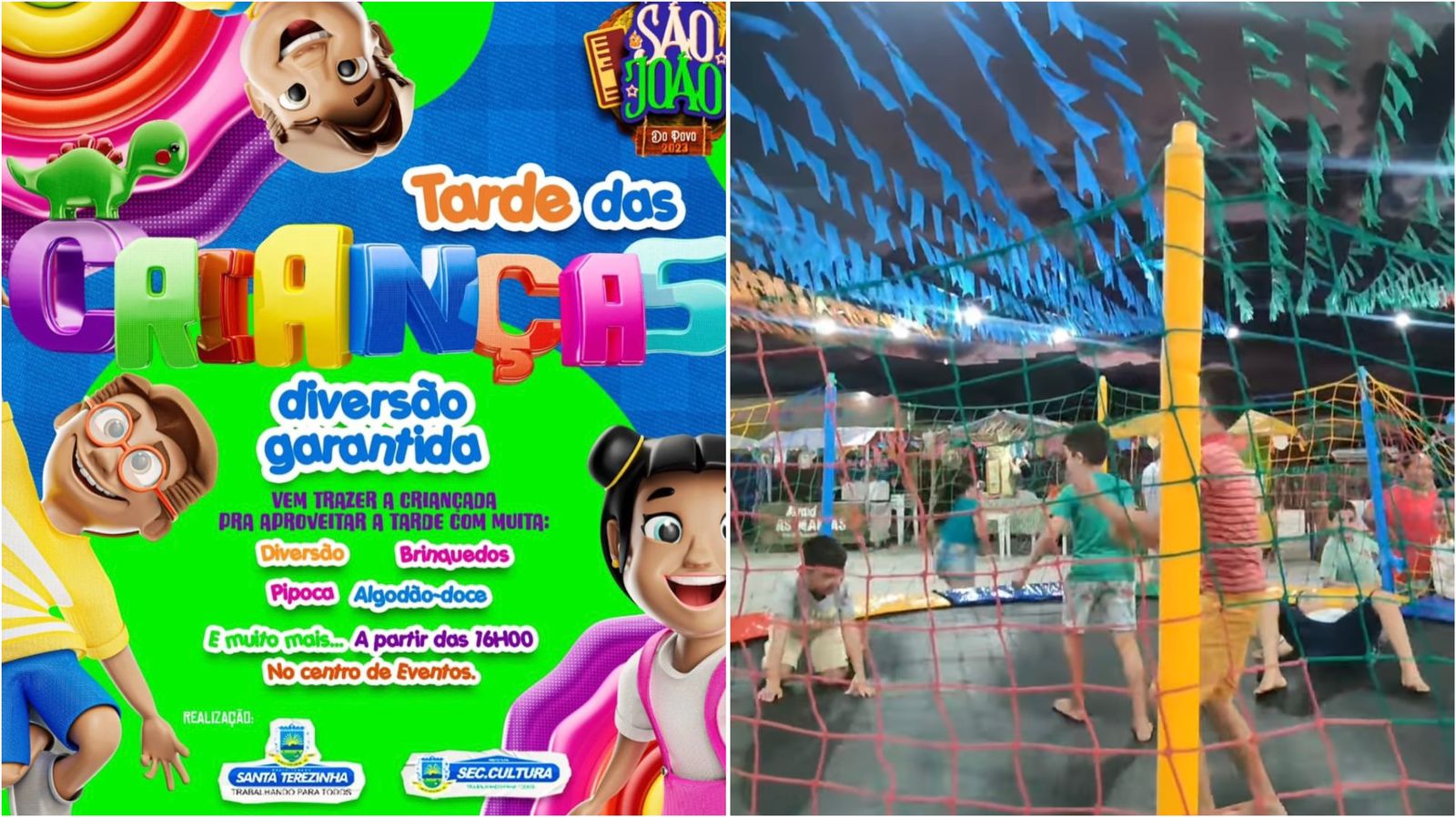 Prefeitura de Santa Terezinha-PB realiza tarde das crianças em parceria com a Secretaria de Cultura durante o Tradicional São João do povo