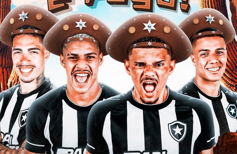 Líder do Brasileirão, Botafogo exalta paraibanos do elenco: ‘Paraíba é fogo’