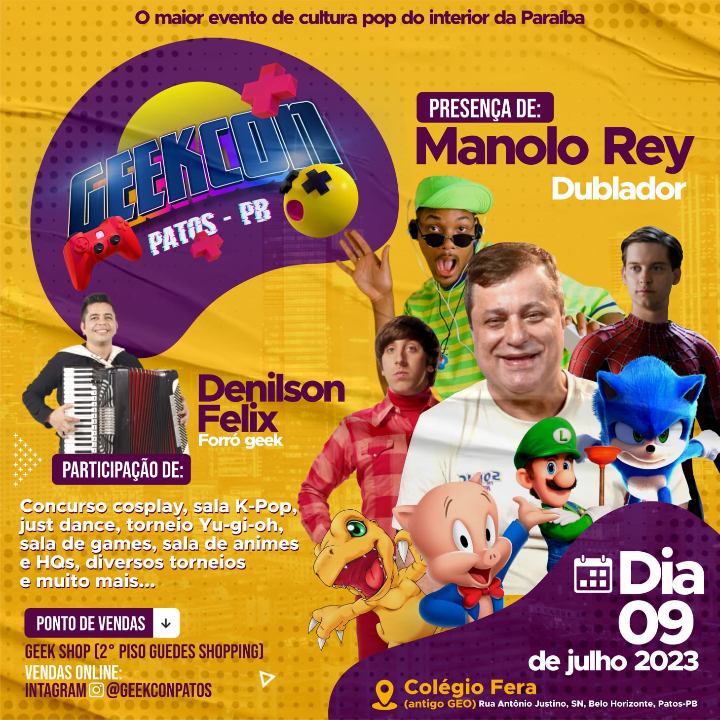 Geekcon: Evento de Cultura Pop agita Patos com atrações imperdíveis