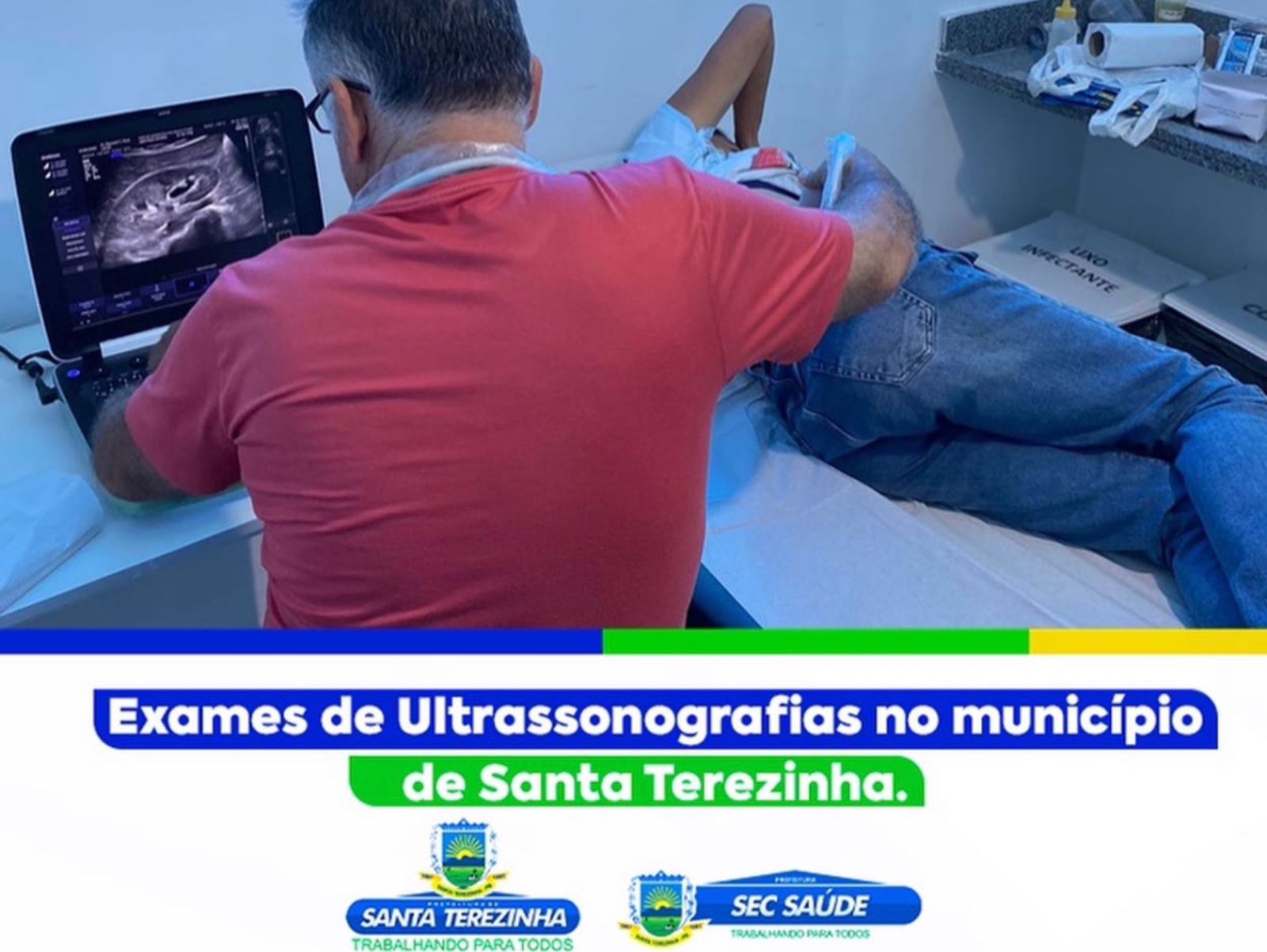 Prefeitura de Santa Terezinha realiza 56 exames de Ultrassonografias em um dia, agilizando o processo de diagnóstico para a população local