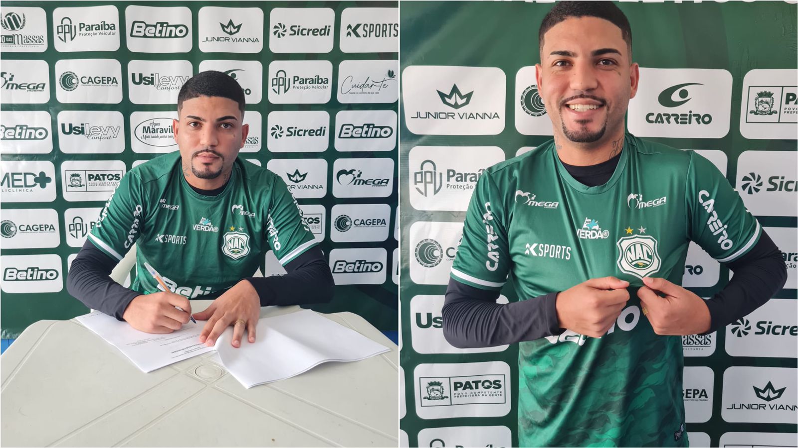 Nacional de Patos anuncia chegada do atacante Pedrinho