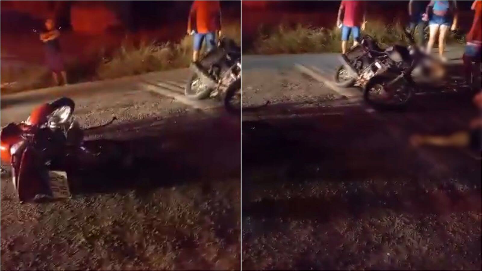 Duas vítimas de grave acidente na noite deste domingo (09), no bairro Mutirão, em Patos, são transferidas para o Hospital de Trauma