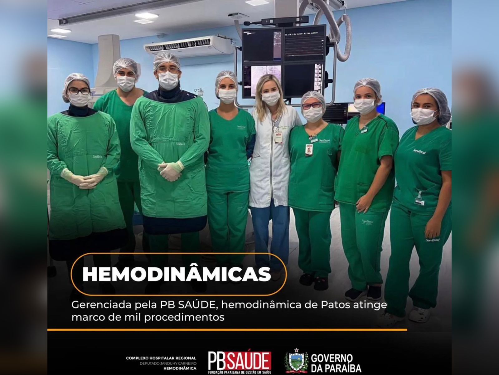 Hospital Regional de Patos alcança 1.000 procedimentos na área de hemodinâmica: um marco para a saúde sertaneja