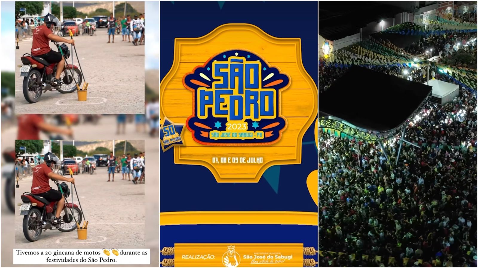 Prefeito Segundo Domiciano agradece a todos pelo sucesso do São Pedro 50 anos em São José do Sabugi