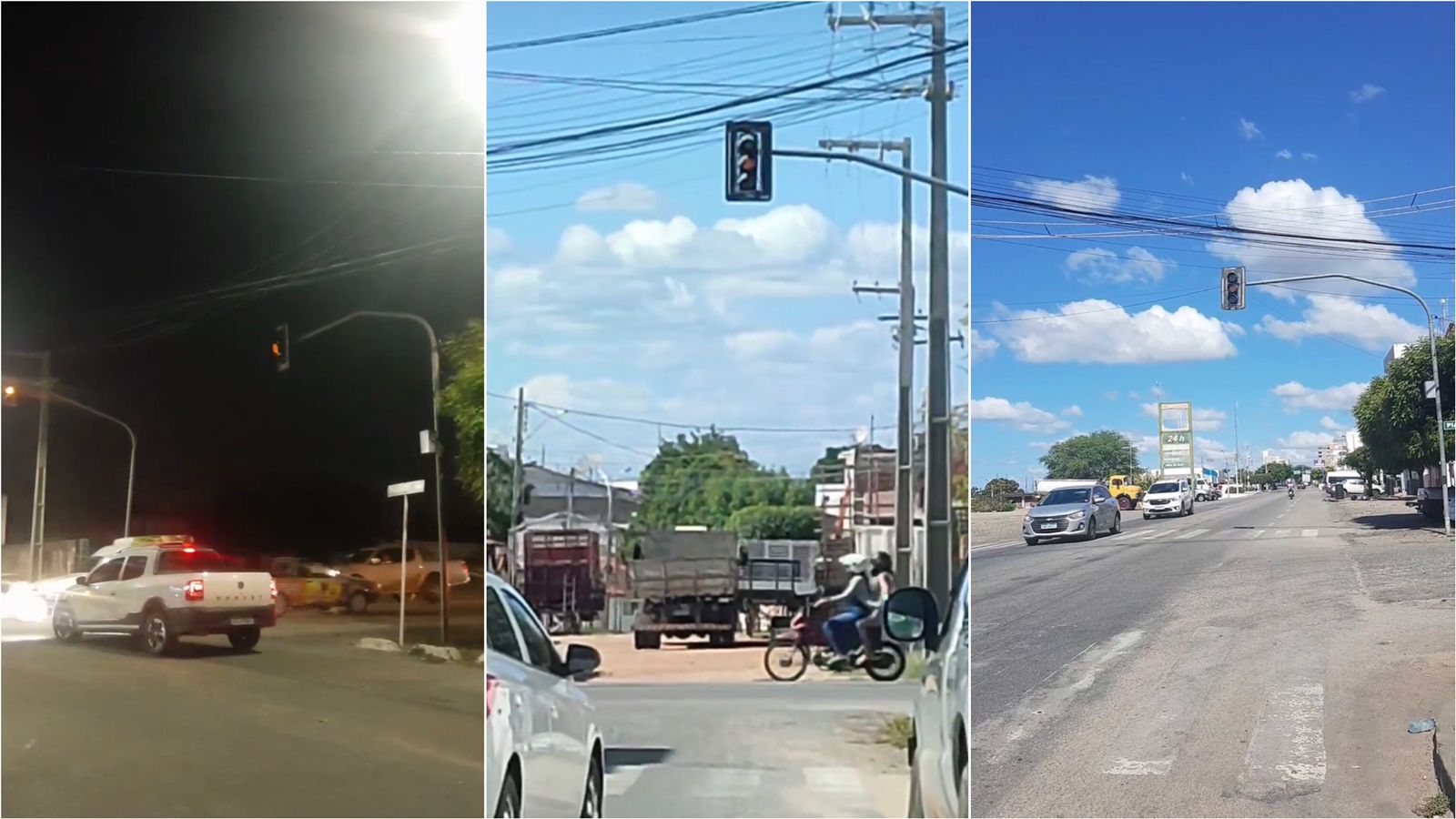 Motoristas denunciam problemas em semáforos da Rua Horácio Nóbrega, ao lado do Posto Carreteiro, e alertam para riscos de acidentes; veja vídeo