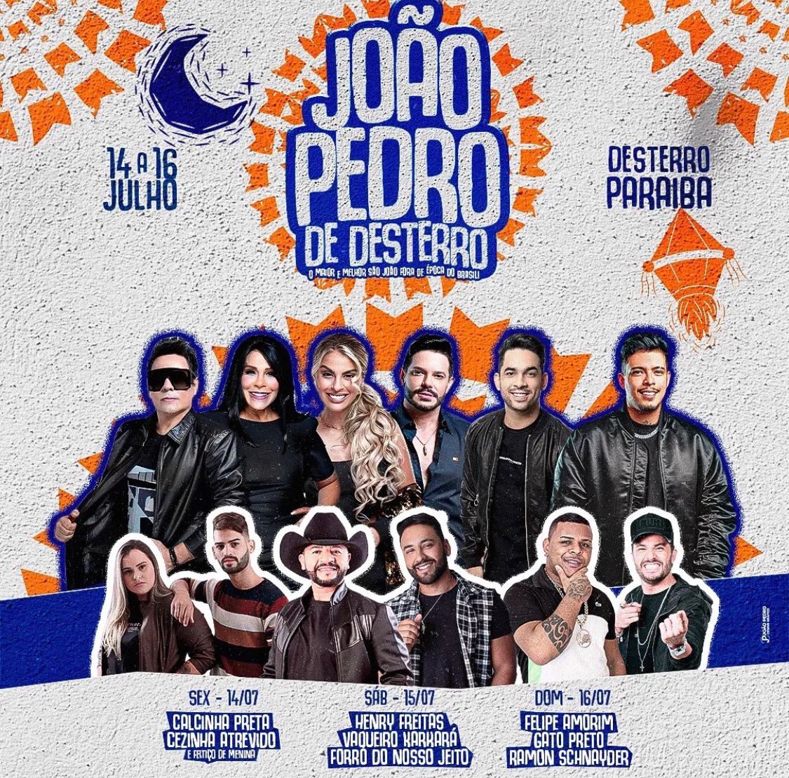 Assista ao vivo à noite de abertura do João Pedro de Desterro-PB