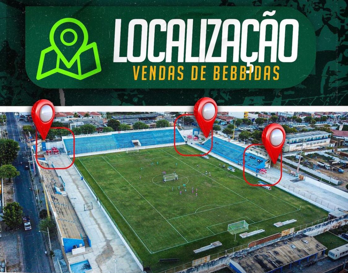 Entenda como funcionará a venda de bebidas alcoólicas no Estádio José Cavalcanti durante o jogo do Nacional de Patos neste domingo (16)