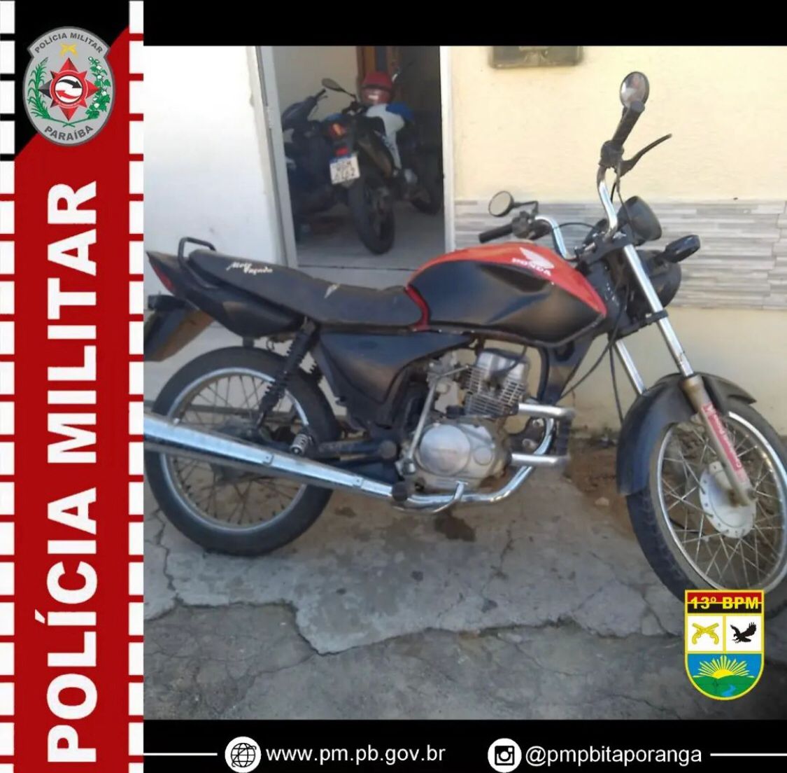 Polícia Militar prende homem em flagrante pelo crime de adulteração de sinal identificador de veículo, em Itaporanga-PB