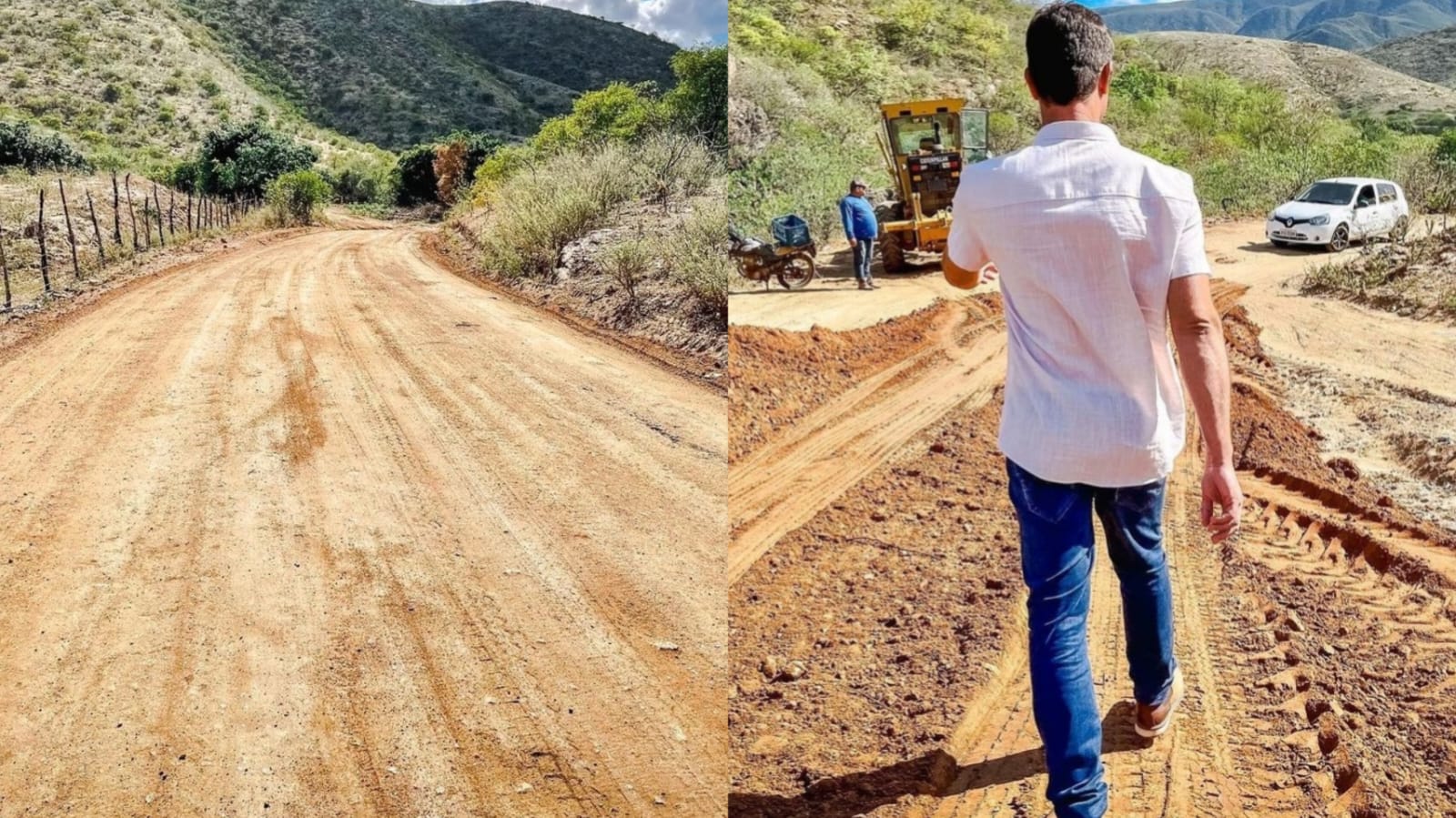 Prefeitura Municipal de Areia de Baraúnas realiza terraplanagem para melhorar acesso às comunidades rurais