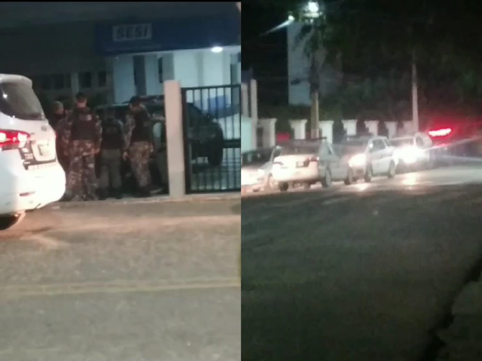Homem é detido dentro de escola após perseguição policial na noite desta quinta-feira (20), em Patos