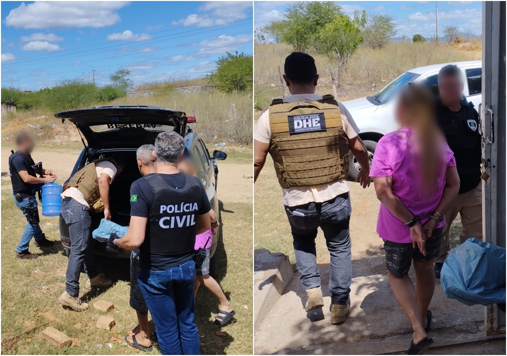 Após denúncia de consumo de drogas em área de lazer no bairro Jatobá, Polícia Civil interrompe festa e prende duas pessoas; veja vídeo