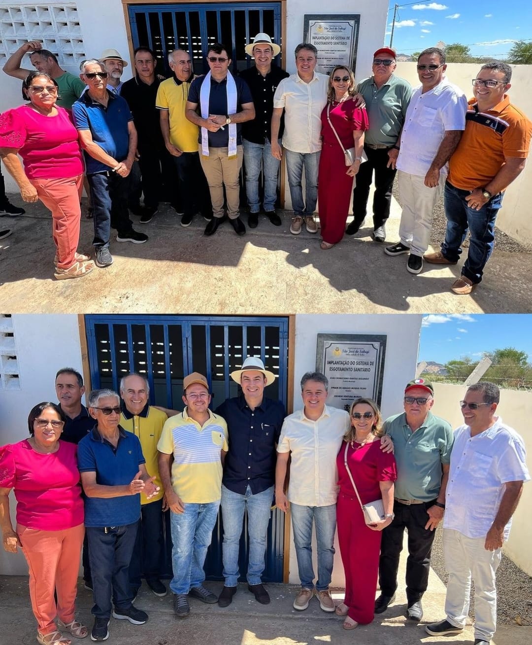 Senador Efraim Filho e Prefeito de São José do Sabugi inauguram sistema de esgotamento sanitário, garantindo mais saúde para a população