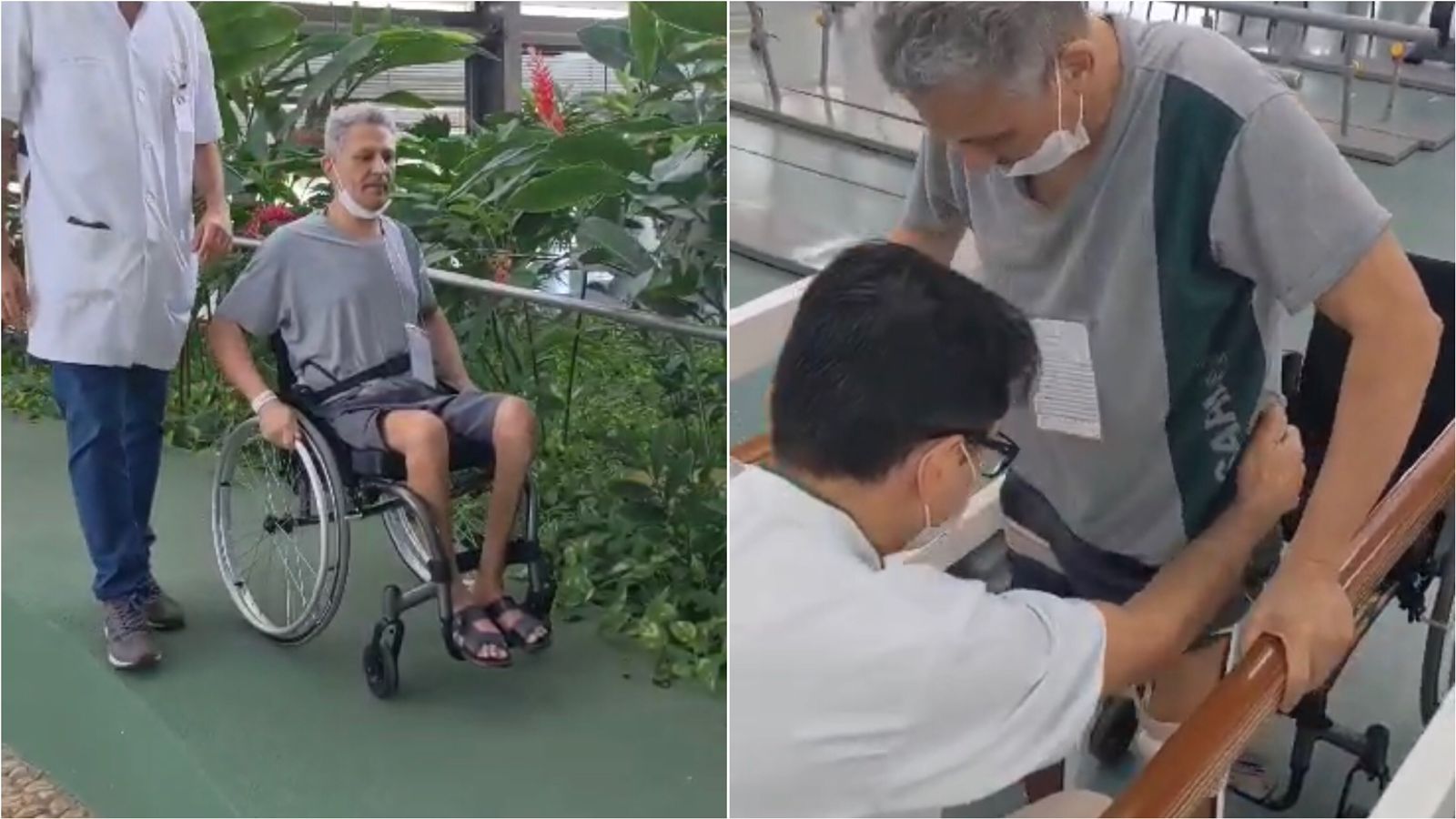 Sargento Bené segue em recuperação e realiza tratamento de reabilitação em Hospital de Fortaleza; veja vídeo