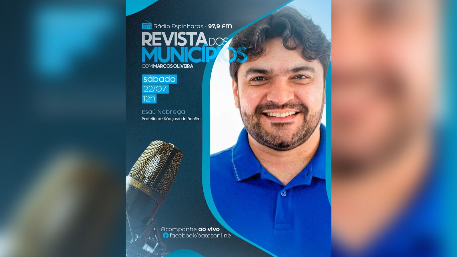 Prefeito de São José do Bonfim será o entrevistado do programa Revista dos Municípios Podcast deste sábado (22)