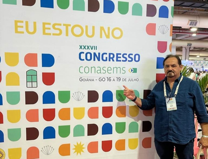 Sec. de Saúde de Quixaba-PB participa do maior congresso de saúde pública da América Latina, em Goiânia
