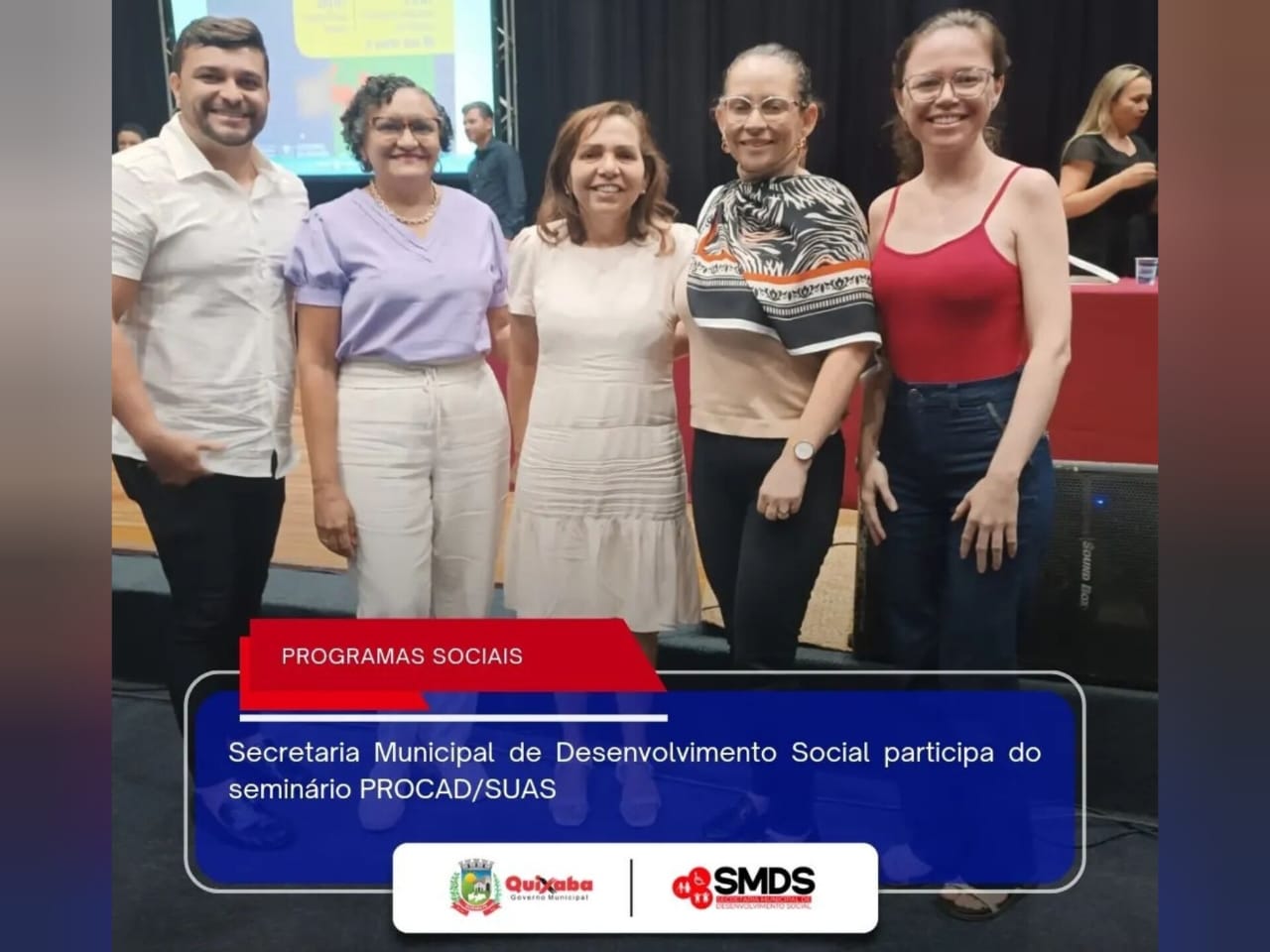 Representantes da cidade de Quixaba-PB participam do Seminário PROCAD/SUAS - BUSCA ATIVA em busca de aprimorar serviços sociais