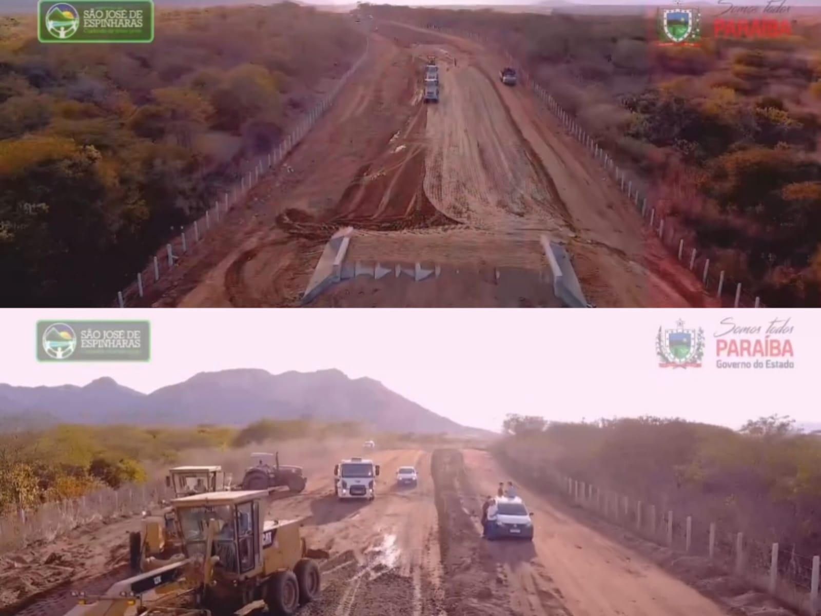 PB-275: Ligação entre São José de Espinharas e BR-110 está próxima da conclusão, prometendo inúmeros benefícios para a cidade