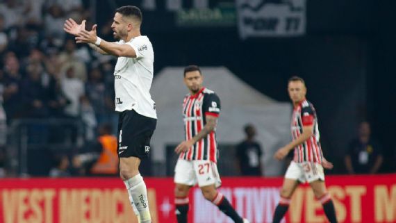 Renato Augusto decide, Corinthians vence, amplia tabu contra São Paulo e larga em vantagem na semifinal da Copa do Brasil