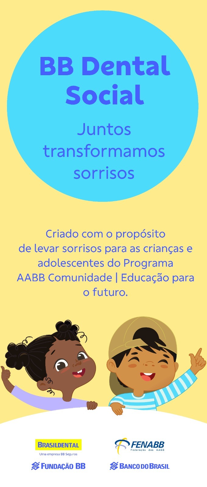 BB Dental Social leva saúde bucal gratuita para crianças e adolescentes em vulnerabilidade social