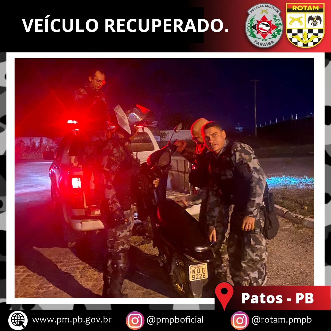 Polícia Militar apreende veículo com restrição na cidade de Patos-PB