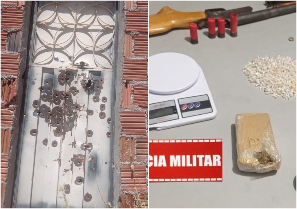 Polícia Militar diz que residência alvejada a tiros em Passagem aparentemente servia como um ponto de comercialização de drogas
