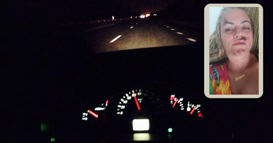 Ferida após acidente: Internauta denuncia escuridão e pede iluminação urgente no trecho da BR-361 próximo ao Panela Velha, em Patos