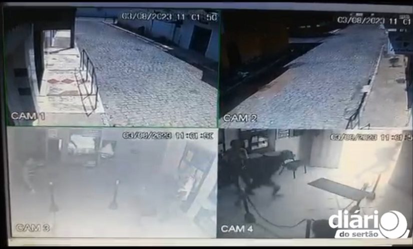 Após tentativa frustrada de assalto à lotérica na região de Pombal, bandidos roubam moto de vereador