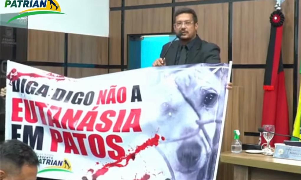 Vereador Sargento Patrian se posiciona contra a possível eutanásia de animais de rua em Patos