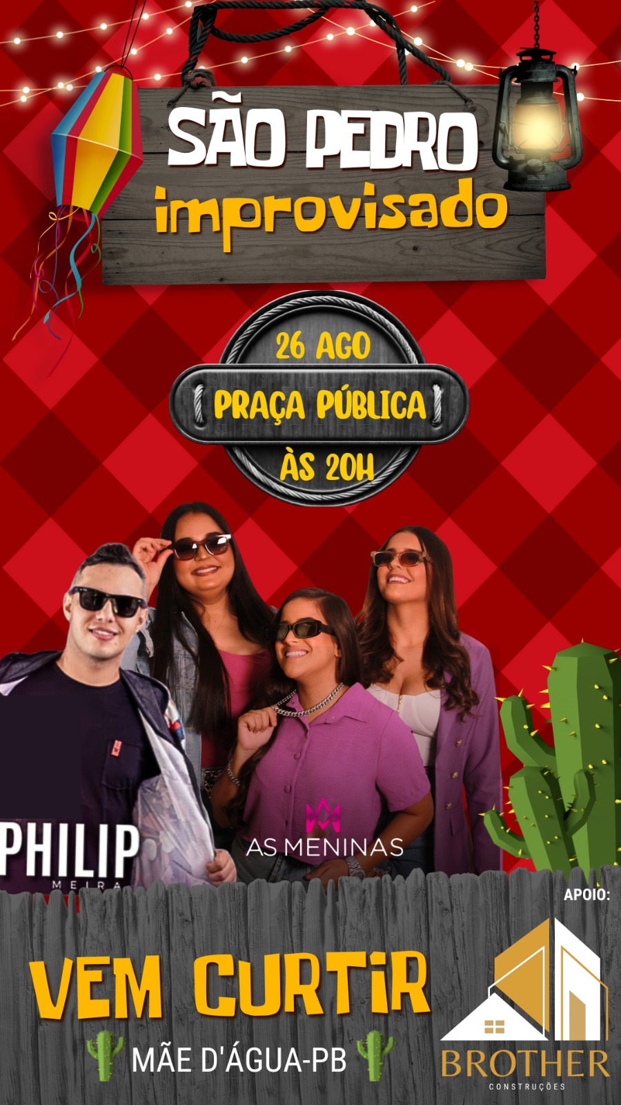 São Pedro Improvisado: Mãe d'Água se prepara para uma noite de Festa em Praça Pública